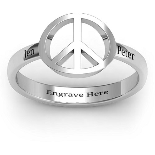 Shanti Peace Ring – Sterling Silver