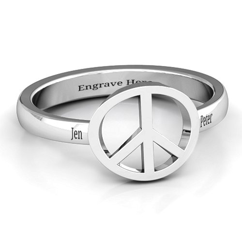 Shanti Peace Ring – Sterling Silver