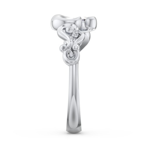 "Cradle of Love" Ring – Sterling Silver with Cubic Zirconia