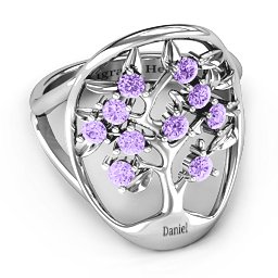 Oval Family Tree Ring