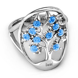 Oval Family Tree Ring