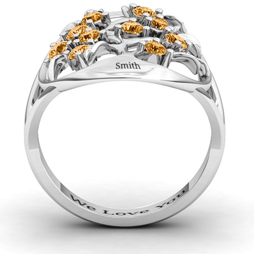 Oval Family Tree Ring