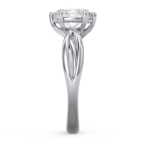 Passion Twist Ring – Sterling Silver with White Premium Zirconia