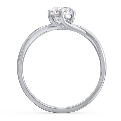 Passion Twist Ring – Sterling Silver with White Premium Zirconia