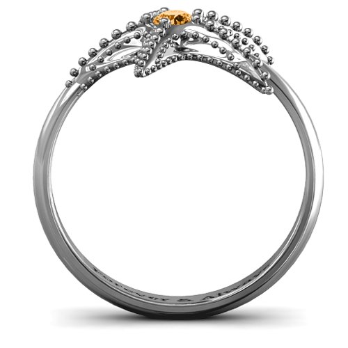 Starfish Ring – Sterling Silver with Citrine