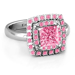 Splendid Double Halo Princess Ring