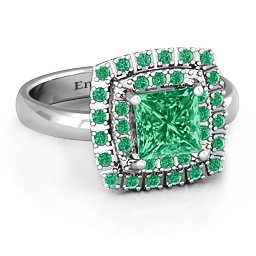 Splendid Double Halo Princess Ring