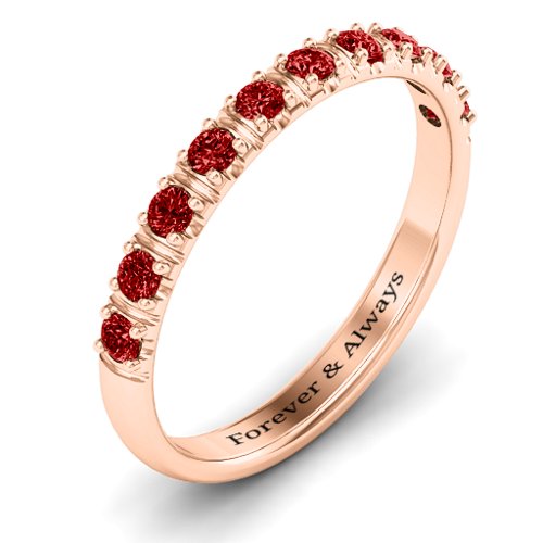 Magical Affinity Ring – 10K Rose Gold with Garnet