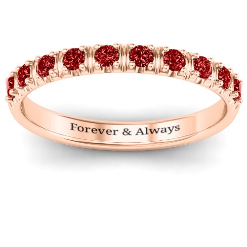 Magical Affinity Ring – 10K Rose Gold with Garnet