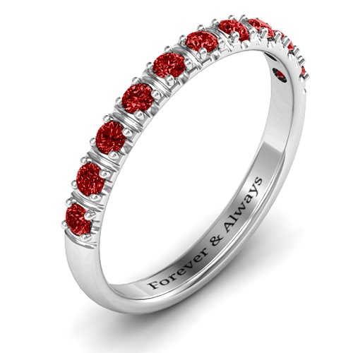 Magical Affinity Ring – Sterling Silver with Garnet