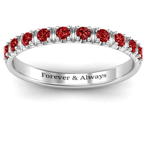 Magical Affinity Ring – Sterling Silver with Garnet