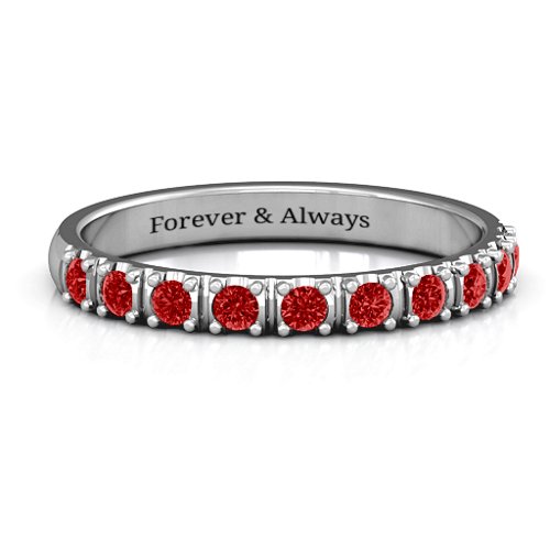 Magical Affinity Ring – Sterling Silver with Garnet
