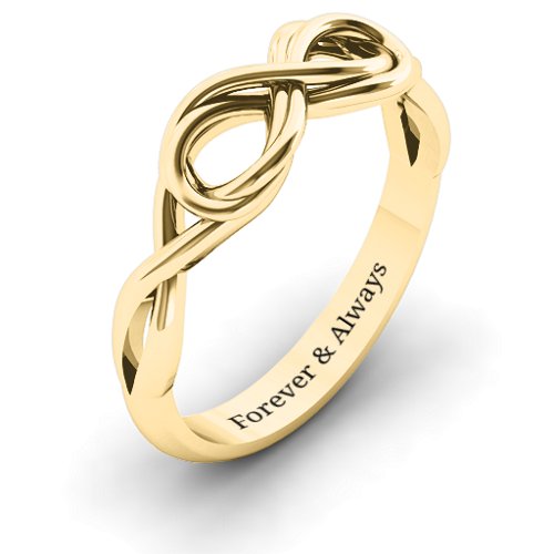 Wired for Love Infinity Ring – 10K Yellow Gold