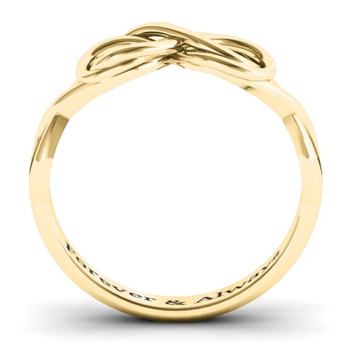 Wired for Love Infinity Ring – 10K Yellow Gold