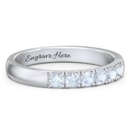 3 - 11 Gemstone Affinity Ring in 925 Sterling Silver with Aquamarine