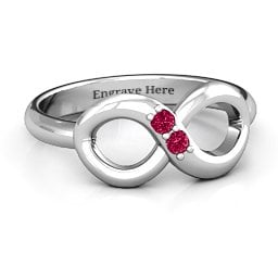 "Twosome" Infinity Ring