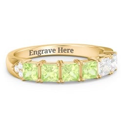 Classic 2-7 Princess Cut Ring with Accents