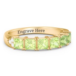 Classic 2-7 Princess Cut Ring with Accents