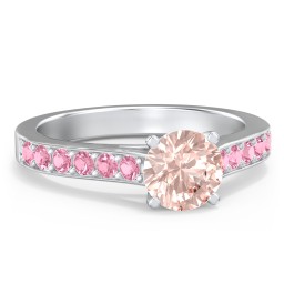 Elegant Duchess Ring with Shoulder Accents