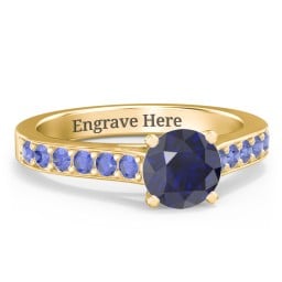 Elegant Duchess Ring with Shoulder Accents