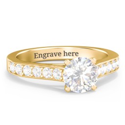Elegant Duchess Ring with Shoulder Accents