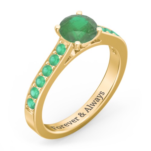 Elegant Duchess Ring with Shoulder Accents