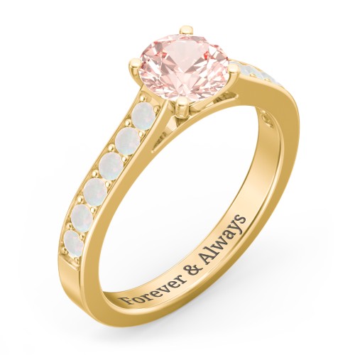 Elegant Duchess Ring with Shoulder Accents