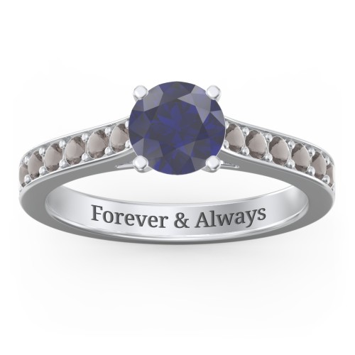 Elegant Duchess Ring with Shoulder Accents