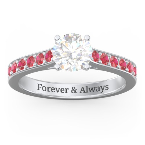 Elegant Duchess Ring with Shoulder Accents