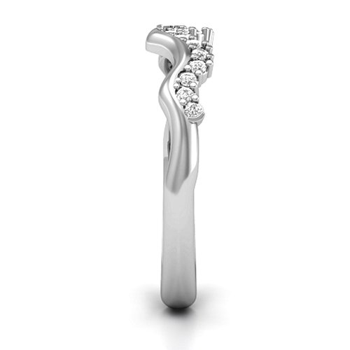 Solitaire Infinity Shadow Band – Sterling Silver with White Premium Zirconia