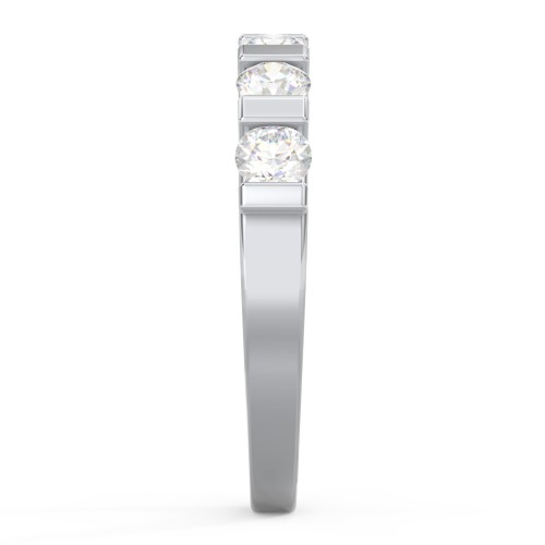 Band of Love Ring – Sterling Silver with Diamond