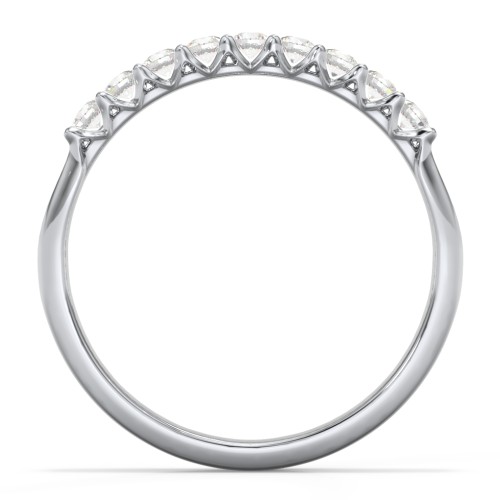 Glimmering Love Ring – 10K White Gold with Cubic Zirconia
