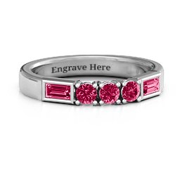 Charmed by Love Ring in 925 Sterling Silver with Ruby