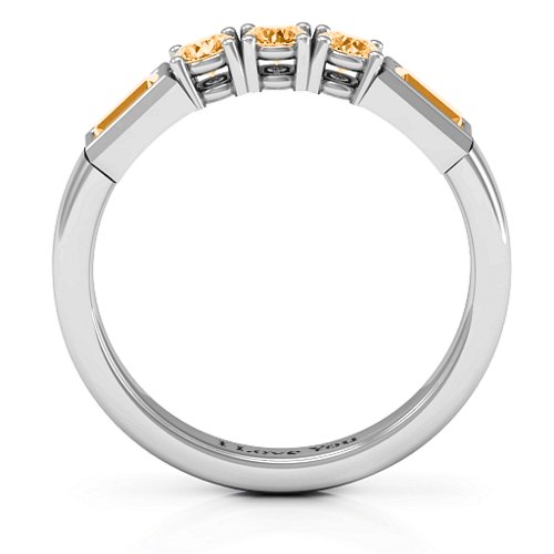 Charmed by Love Ring – Sterling Silver with Citrine