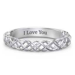Woven in Love Ring in 925 Sterling Silver