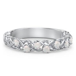 Stones Woven in Love Ring