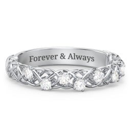 Stones Woven in Love Ring