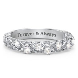 Stones Woven in Love Ring