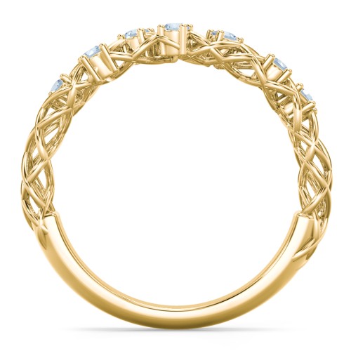 Stones Woven in Love Ring