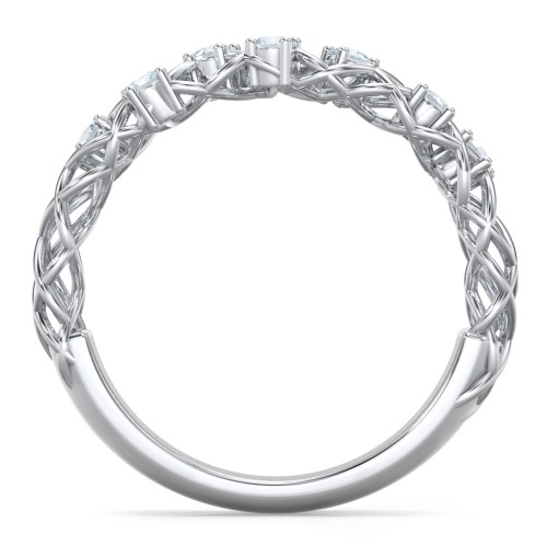Stones Woven in Love Ring