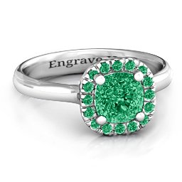 Cushion Halo Ring