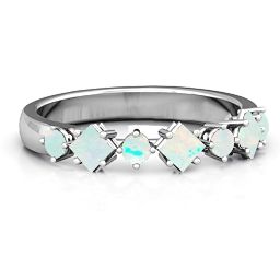 Shape of her Heart Band Ring
