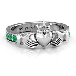 Classic Claddagh Ring with Accents
