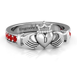 Classic Claddagh Ring with Accents