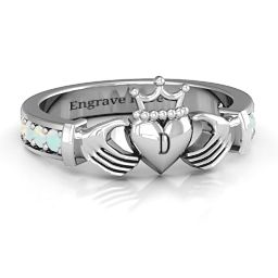 Classic Claddagh Ring with Accents