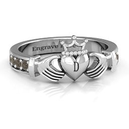 Classic Claddagh Ring with Accents