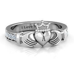 Classic Claddagh Ring with Accents