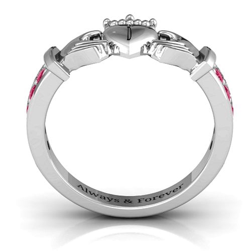 Classic Claddagh Ring with Accents