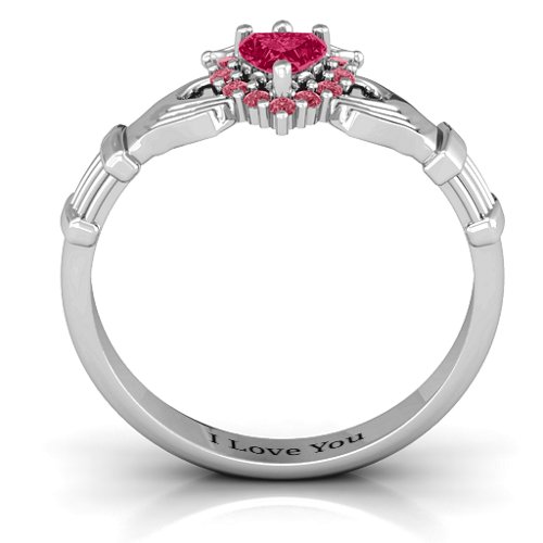 Claddagh with Halo Ring