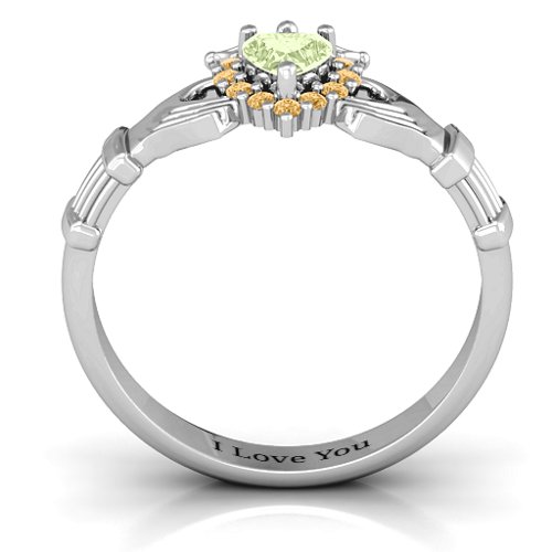 Claddagh with Halo Ring
